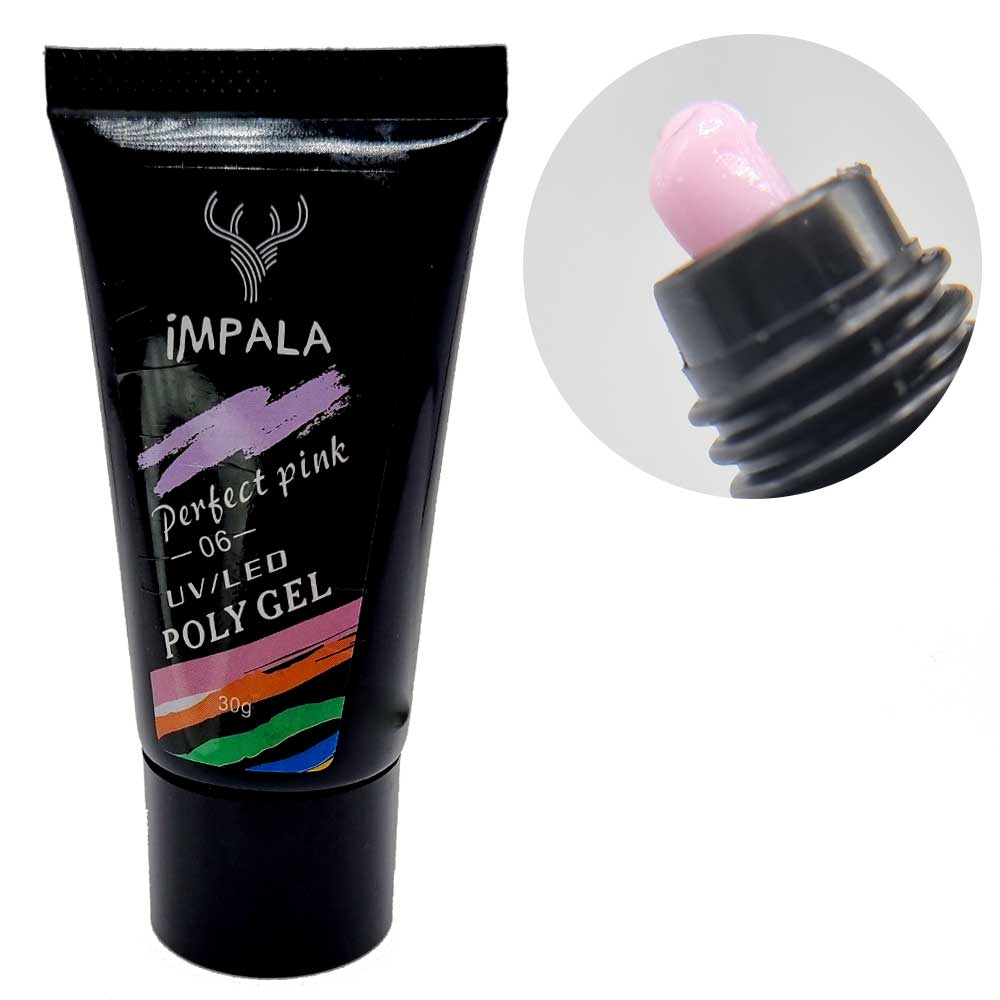 پلی ژل ناخن پرفکت پینک ایمپالا IMPALA