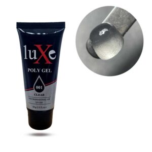 پلی ژل کاشت ناخن لوکسی LUXE 60ml کلیر - کد 01