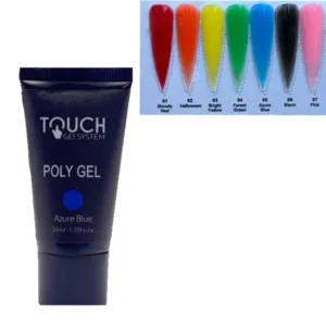 پلی ژل رنگی 30 گرمی تاچ touch poly gel